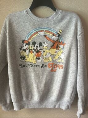 VTG Disney Mickey and Goofy Let There Be Love Crewneck Sweatshirt